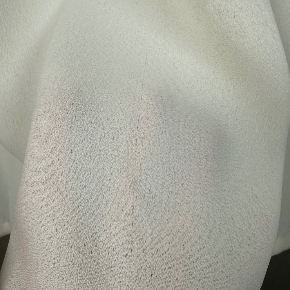 Koret Cream Embroidered Collar Front Placket 18W Button Down Dress Shirt 18W - Picture 11 of 12